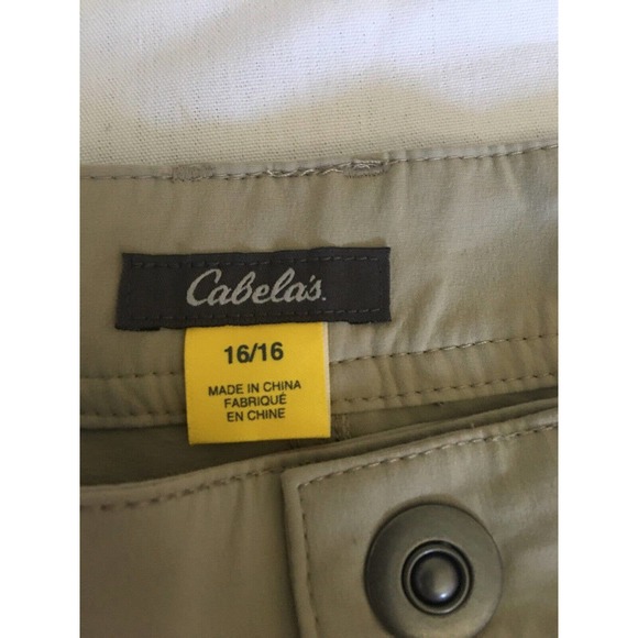 Cabela’s Womens Triune Convertible Pants Size 16 32 Length Sandy River UPF 50 - Picture 8 of 12